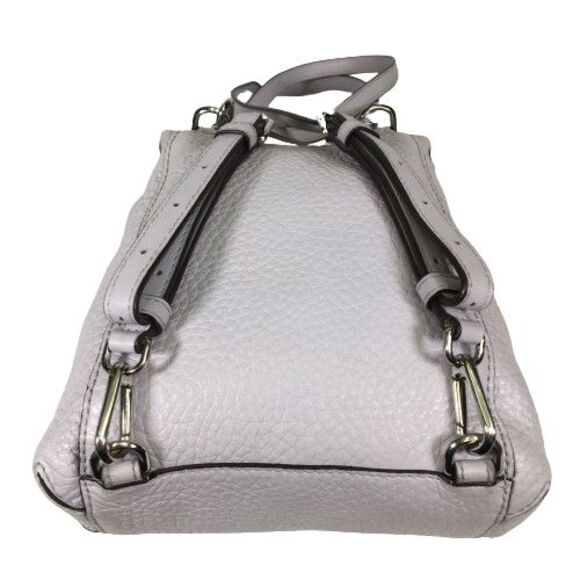 Michael Kors Viv Extra-Small Pebbled Leather Backpack Lavender Mist Soft Lylac - Picture 5 of 15